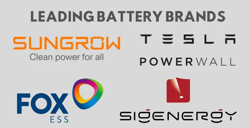 Leading Battery Brands HEG Consultants work with households to select the appropriate home battery system